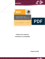 Programa Desarrollado Introducción A La Contabilidad ESAD 20. Cuatrimestre. Admon. Empresas Turísticas