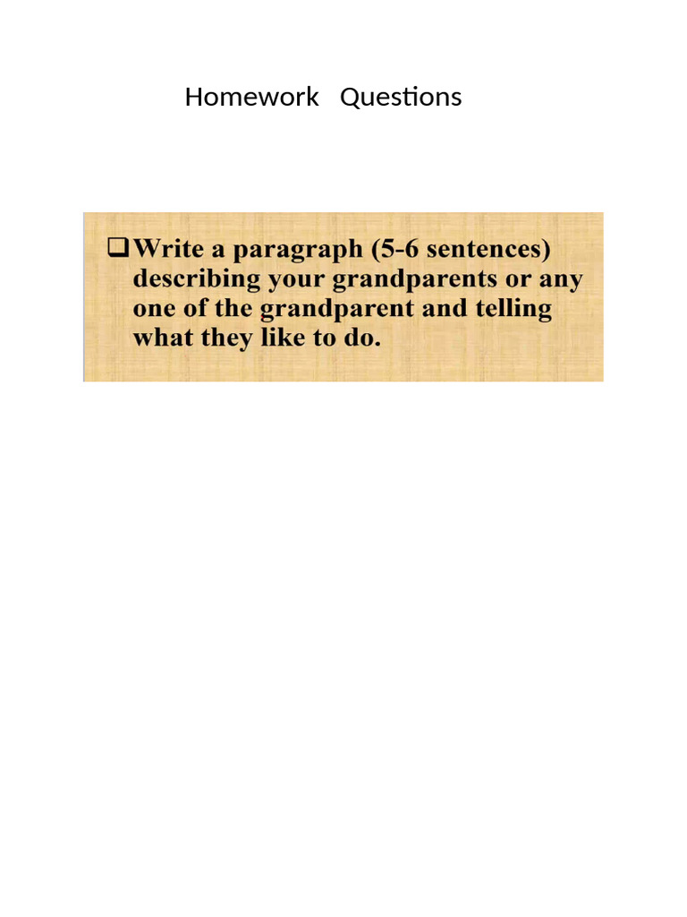 Essential Homework Questions Guide | PDF