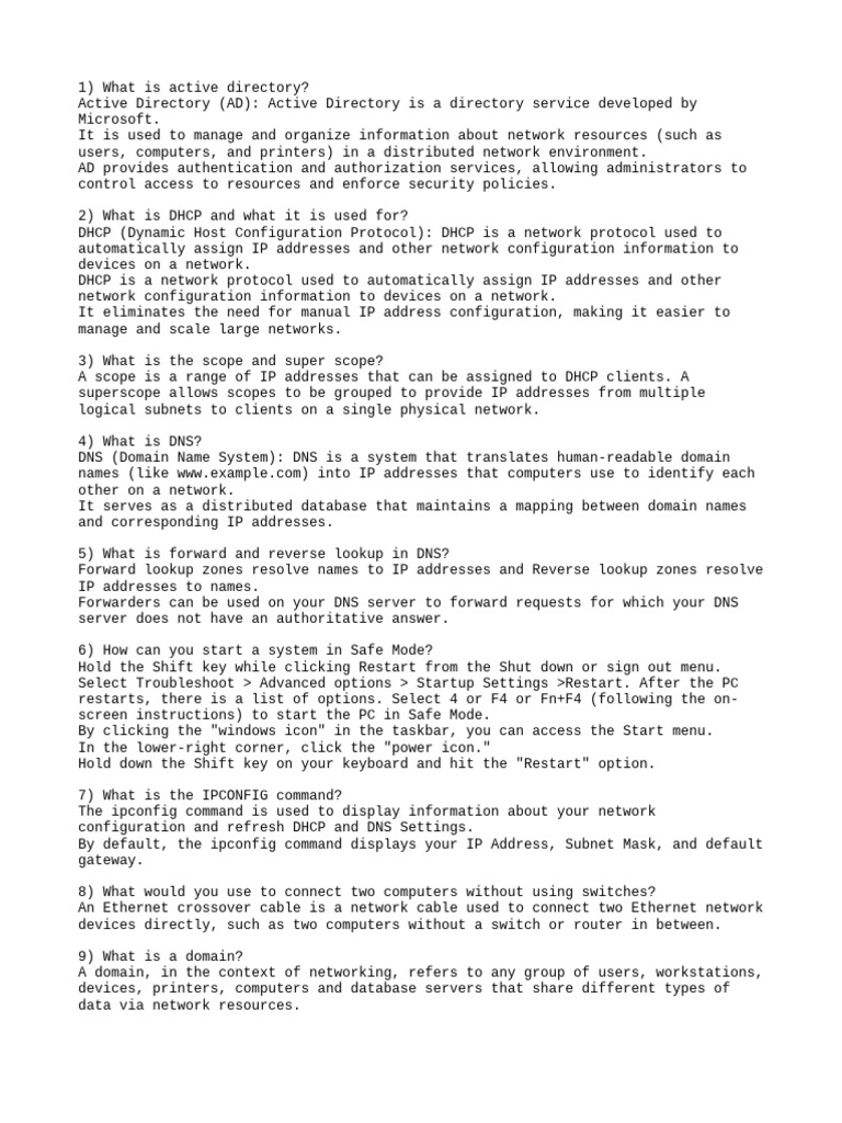 Networking Concepts and Troubleshooting Guide | PDF | Domain Name ...
