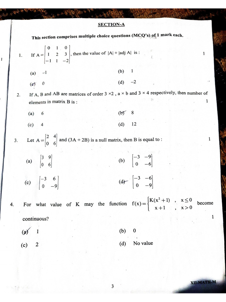 Maths Paper | PDF