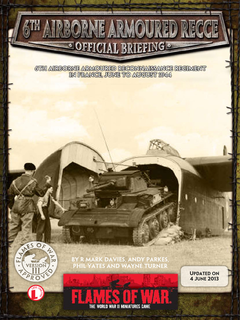 6th Airborne Armoured Recce Regiment History | PDF | Platoon | Regiment