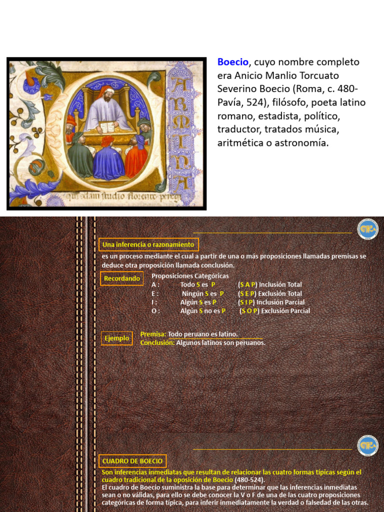Cuadro de Boecio | PDF | Inferencia | Epistemología
