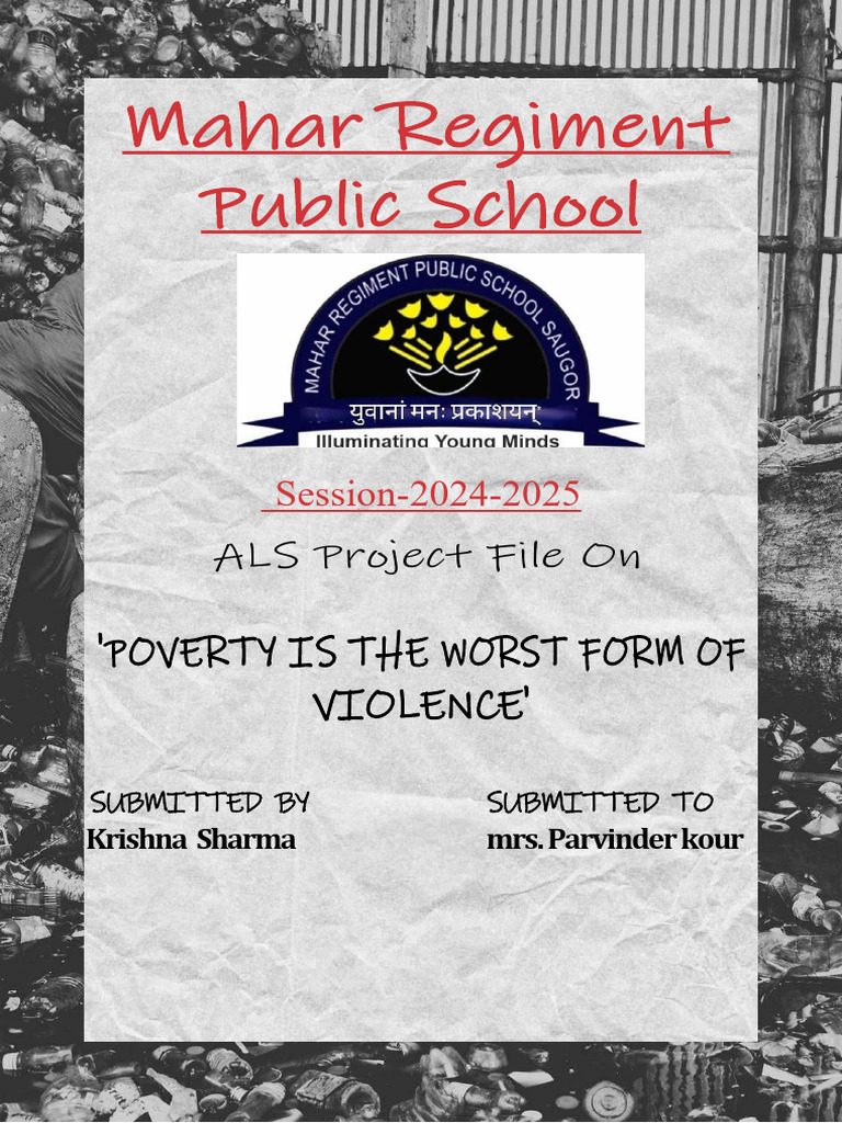 Krishna Sharma Asl - Removed | PDF | Poverty | Poverty & Homelessness