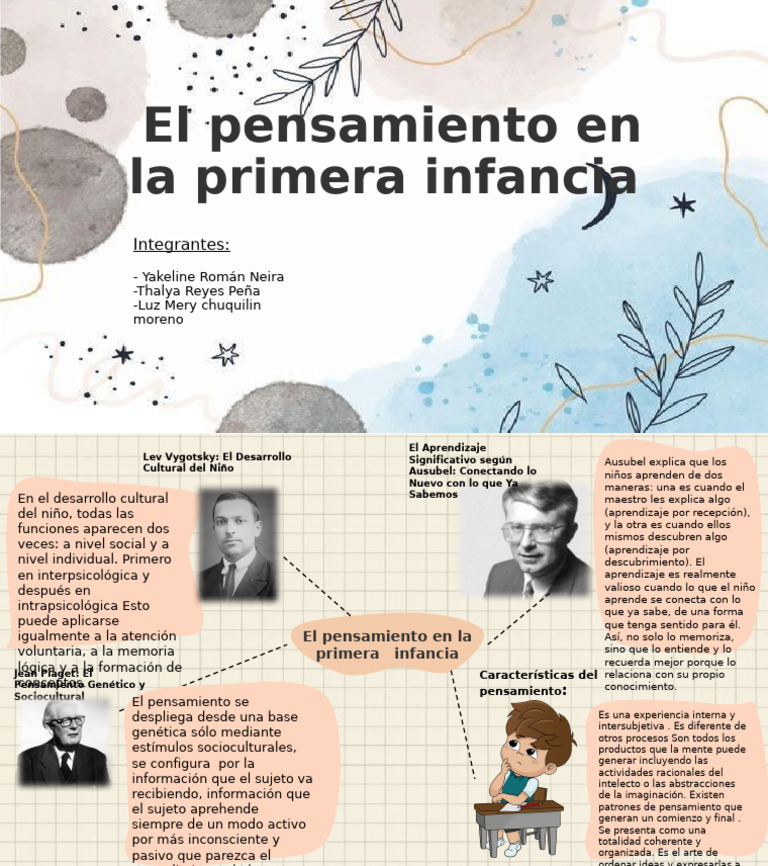 El Pensamiento en La Primera Infancia | PDF | Pensamiento | Aprendizaje
