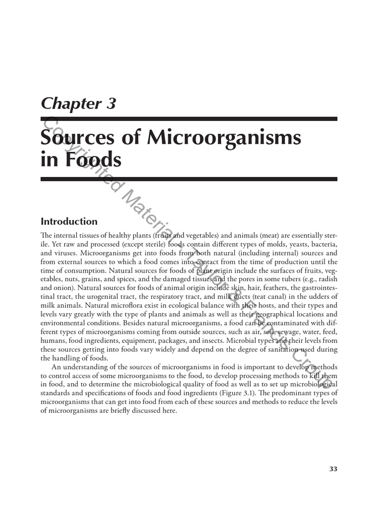Microorganism Sources in Food Safety | PDF | Microorganism | Pathogen