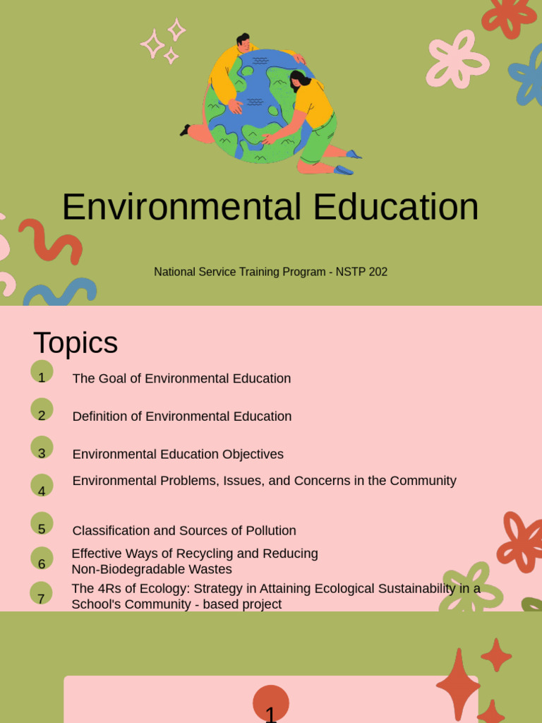Importance of Environmental Education | PDF | Sustainability | Waste