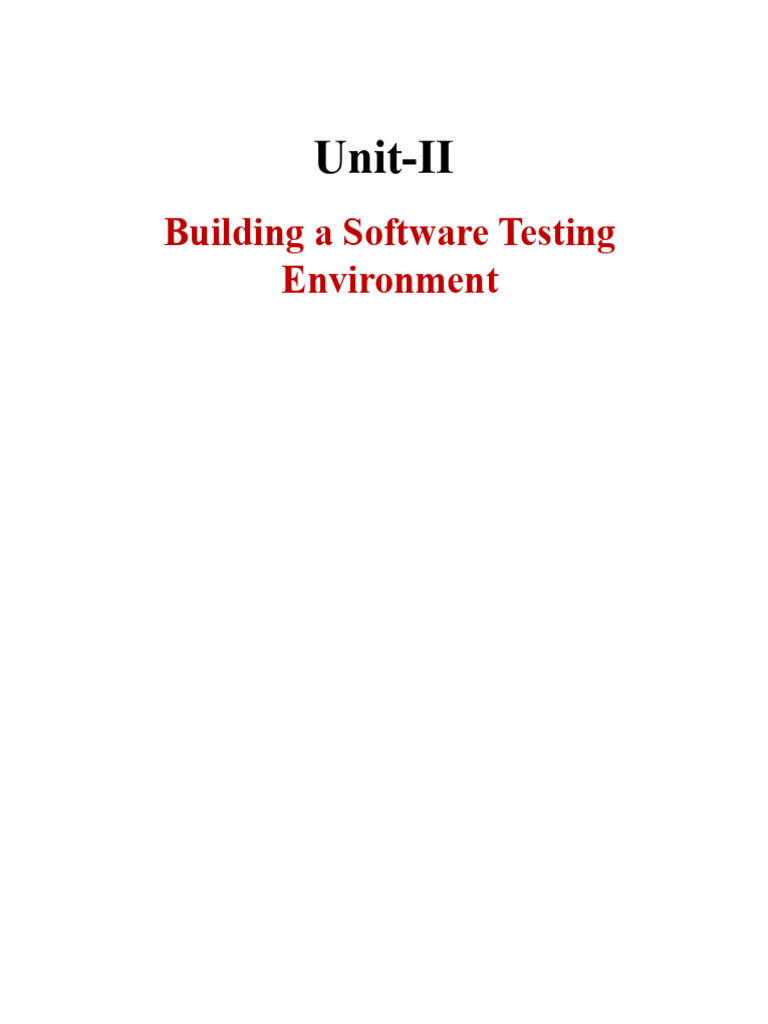 Building a World-Class Software Testing Environment | PDF | Software ...