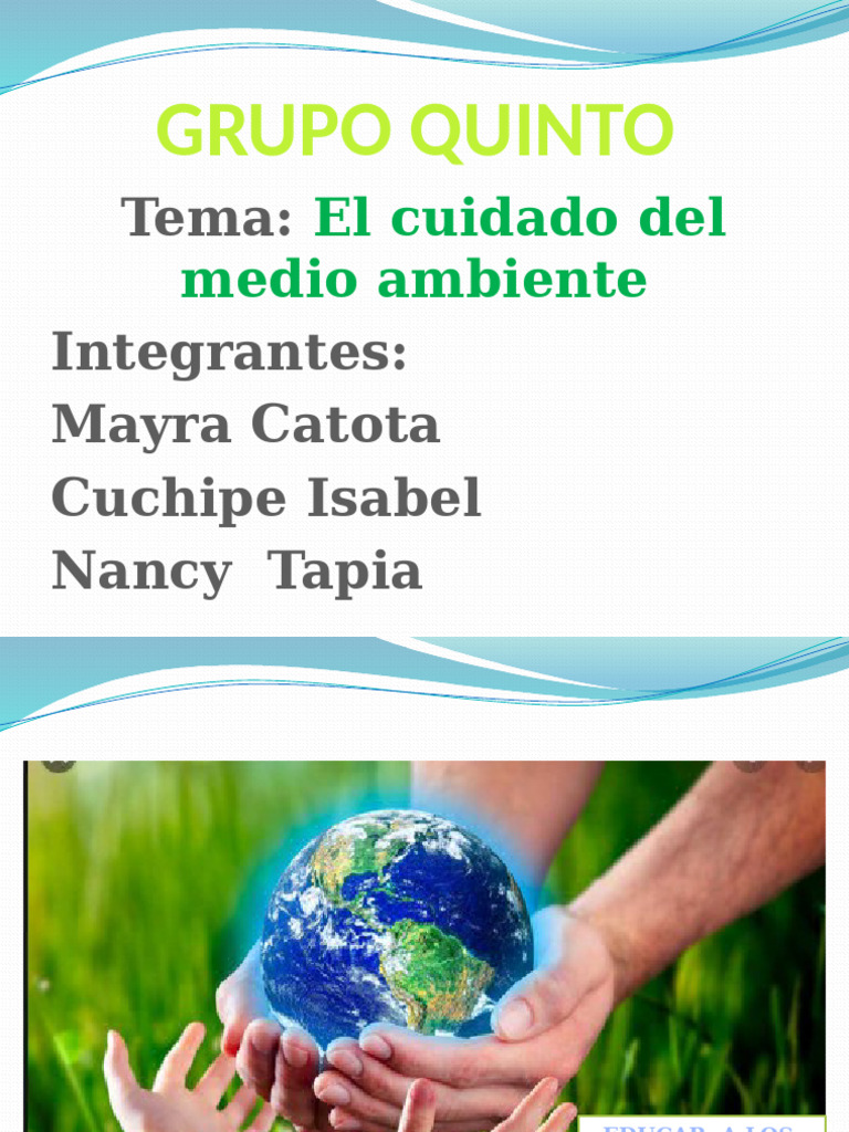 El Cuidado Del Medio Ambiente | PDF | Entorno natural