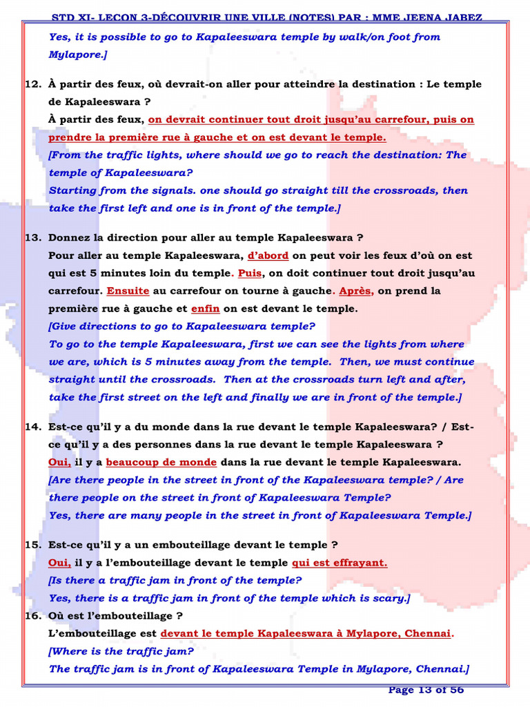 French Materials Answer Keys Request | PDF