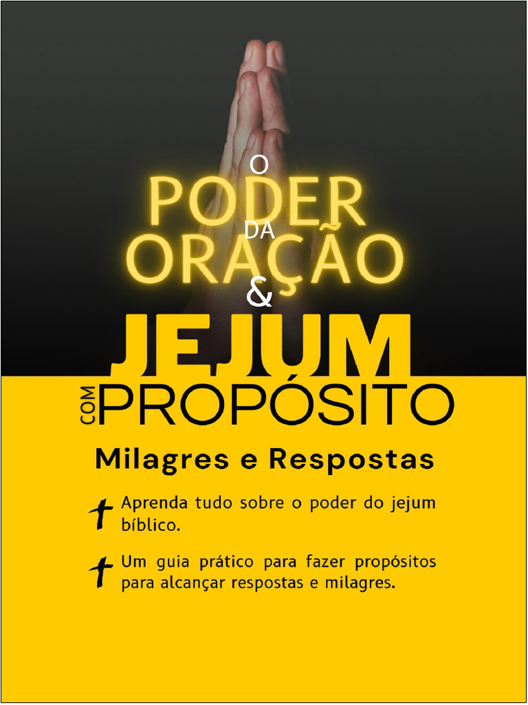 O Poder do Jejum e Oração na Fé | PDF | Jesus | Oração