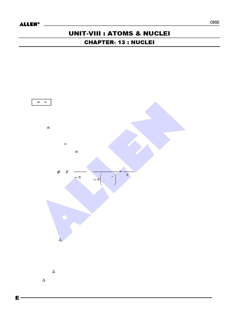 13 | PDF | Atomic Nucleus | Nuclear Physics