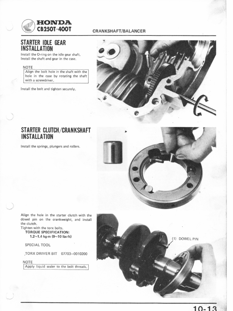 CB250T & 400T Service Manual Pt 2 | PDF