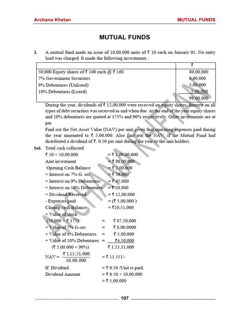 Td Mutual Funds Dividend Dates