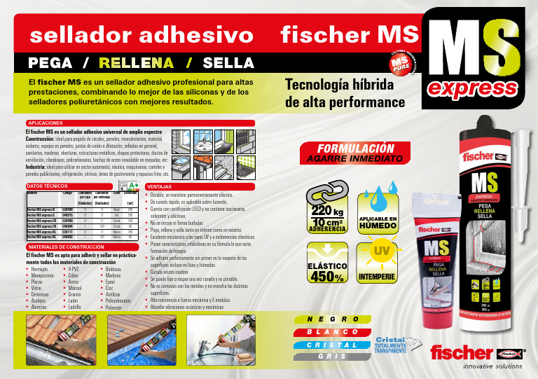 Folleto MS Express Bis | PDF | Materiales | Ingeniería de Edificación
