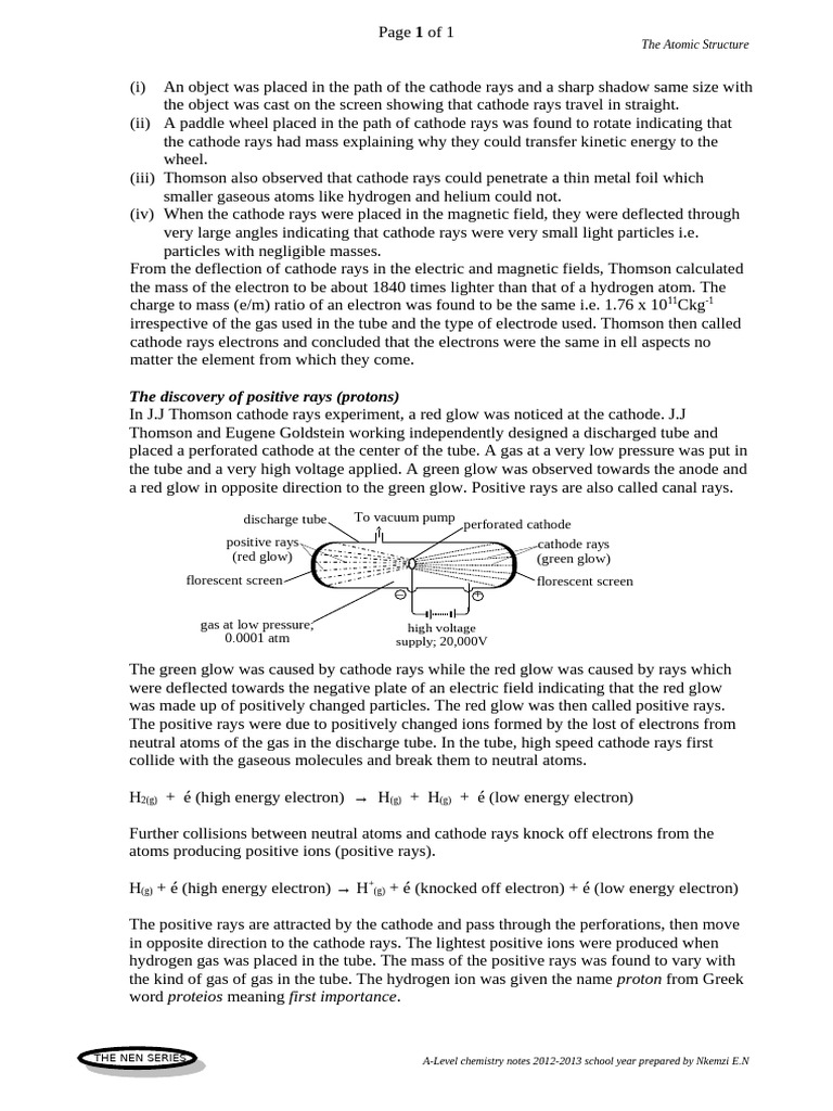 2. Atomic Structure B | PDF | Electron | Atoms