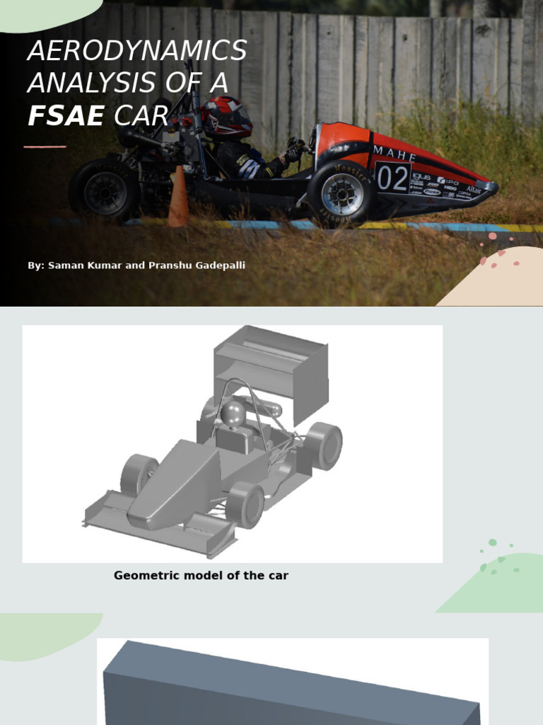 FSAE Car Aerodynamics CFD Analysis | PDF