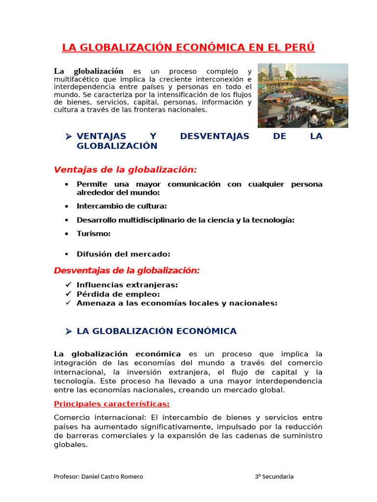 TEMA 05 La-globalizacion-en-el-Peru | PDF | Globalización ...