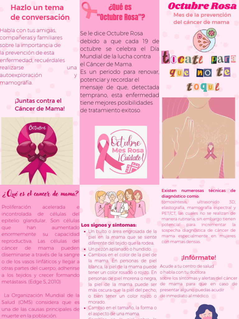 Prevención del Cáncer de Mama: Actúa Ahora | PDF | Pecho | Cáncer de mama