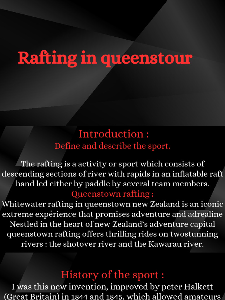 Rafting in Queenstour | PDF