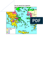 Mapa de Dialectos Griegos