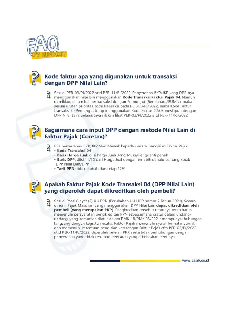 FAQ PMK 131 Cont - D | PDF