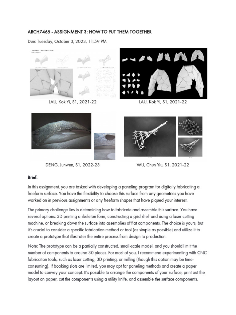 Freeform Surface Fabrication Guide | PDF | 3 D Printing | Secondary ...