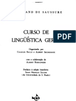 Curso de Linguística Geral - Ferdinand SAUSSURE