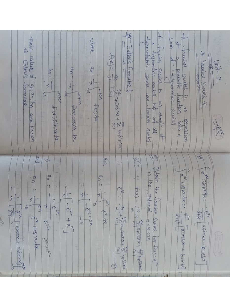 Unit 2 M3.Fourier - Series | PDF
