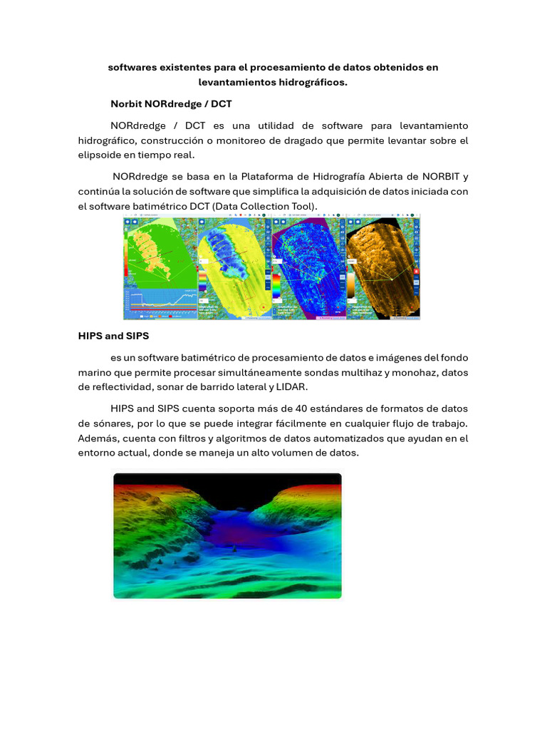 Software HIPS y SIPS para Hidrografía | PDF