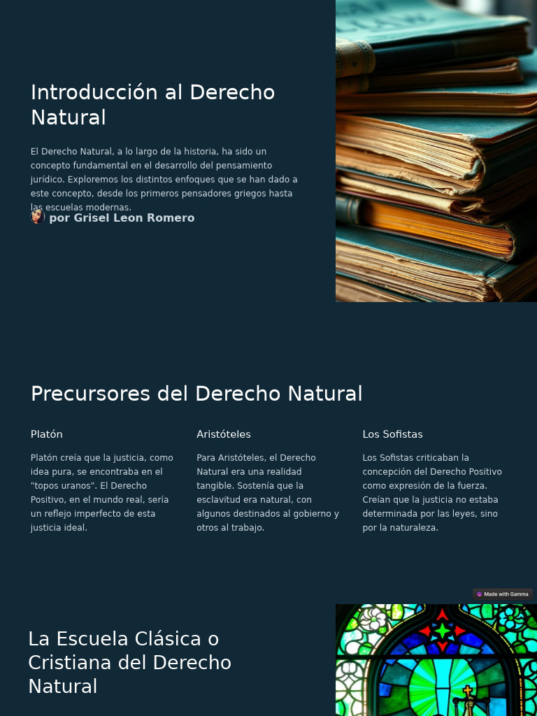 Historia del Derecho Natural y su Evolución | PDF | Jurisprudencia | La ...