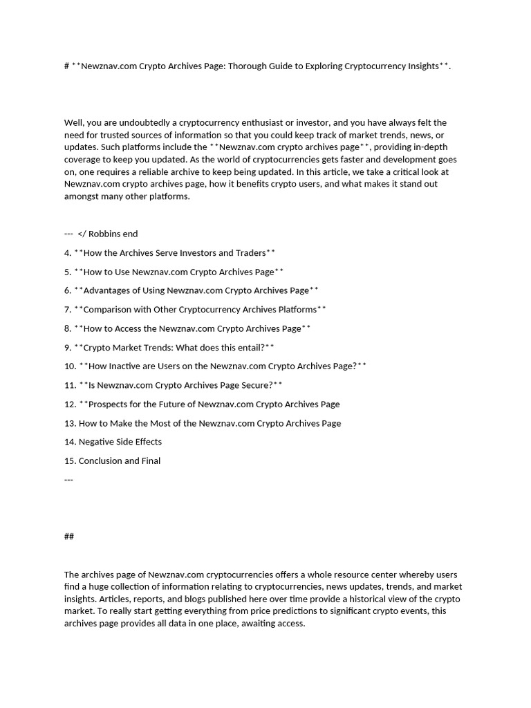 Newznav | PDF | Cryptocurrency | Websites