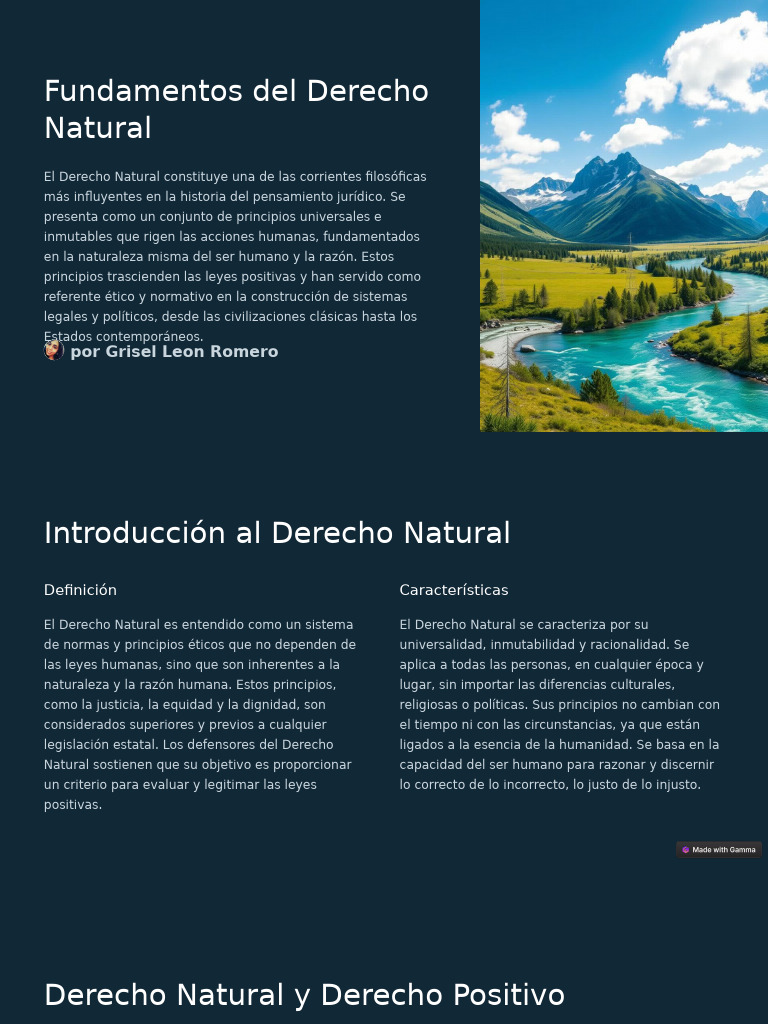 Fundamentos Del Derecho Natural | PDF | La Ley natural | Jurisprudencia