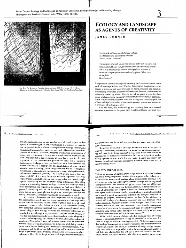Ecology and Creativity in Landscape Design | PDF | Ecology | Creativity
