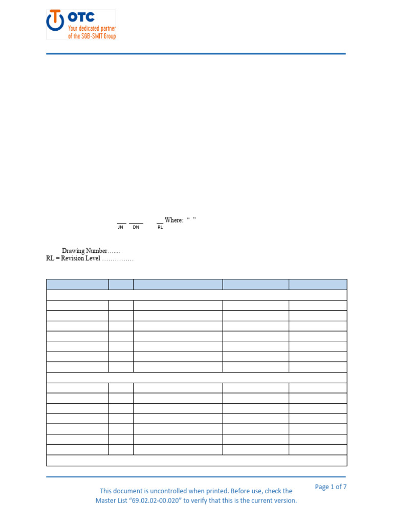 Drawing Numbering Procedure Guide | PDF | Electrical Engineering ...