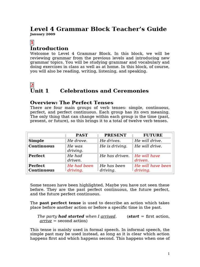 L4 Grammar Block | PDF | Adjective | Clause