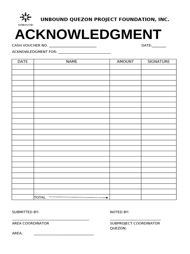 Cash Voucher Template | PDF