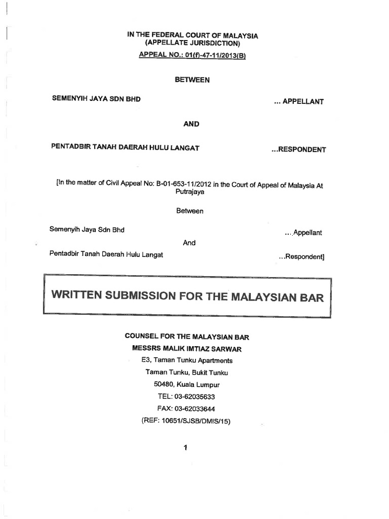 Bar Submission | PDF