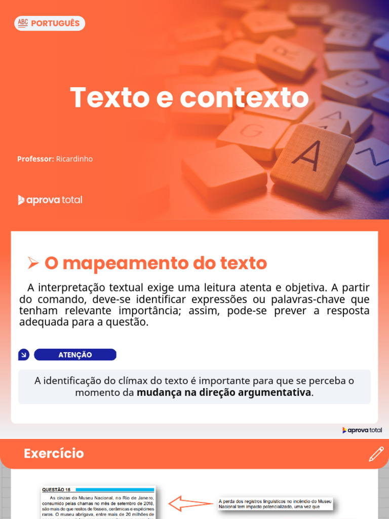 Análise do Texto e Contexto | PDF