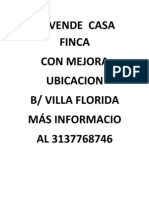 Se Vende Casa Finca