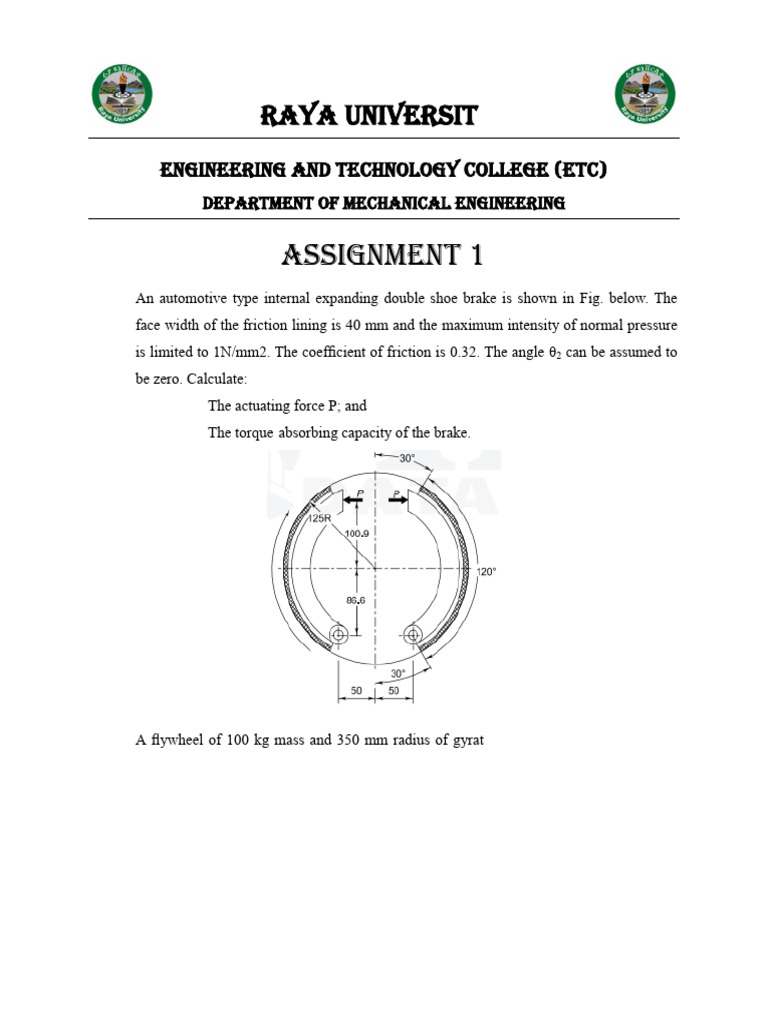 Mechanical Engineering Brake System Analysis | PDF