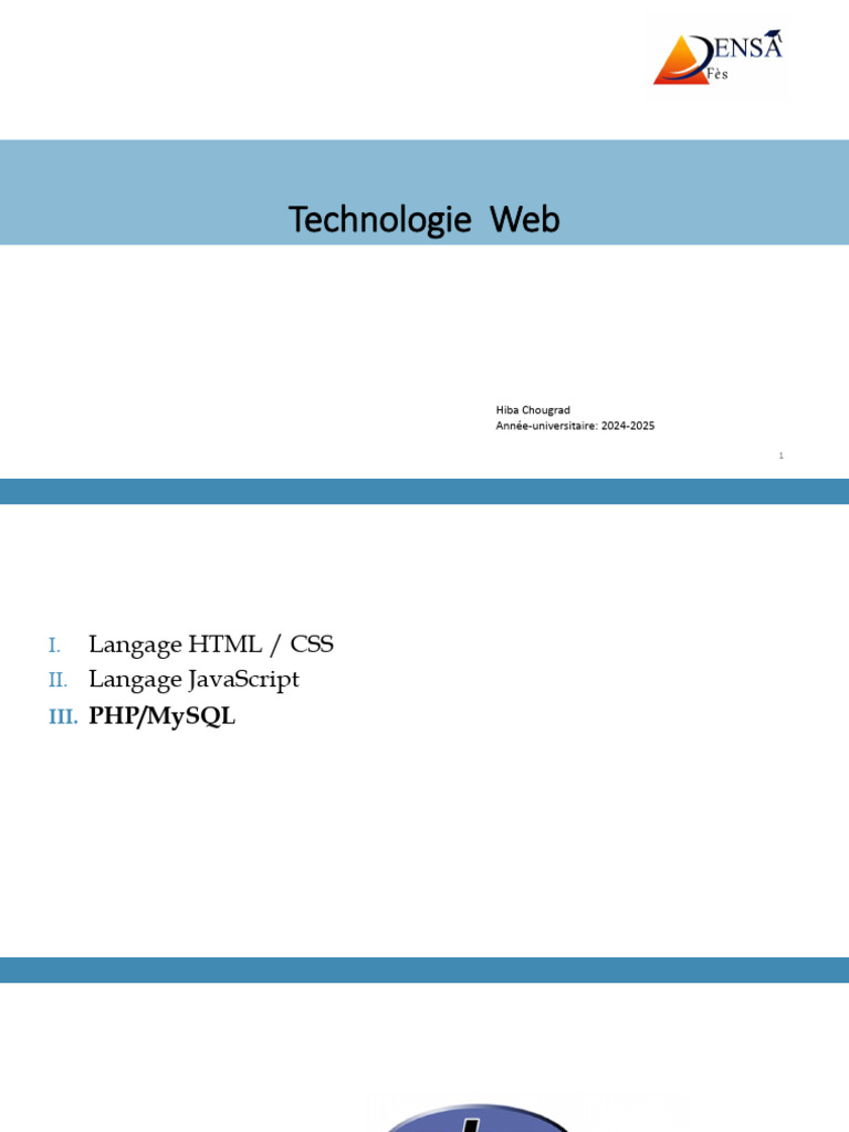 Introduction au langage PHP pour le Web | PDF | PHP | Internet