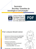 Apresentação: Pierre Bourdieu e o Campo Da Comunicação