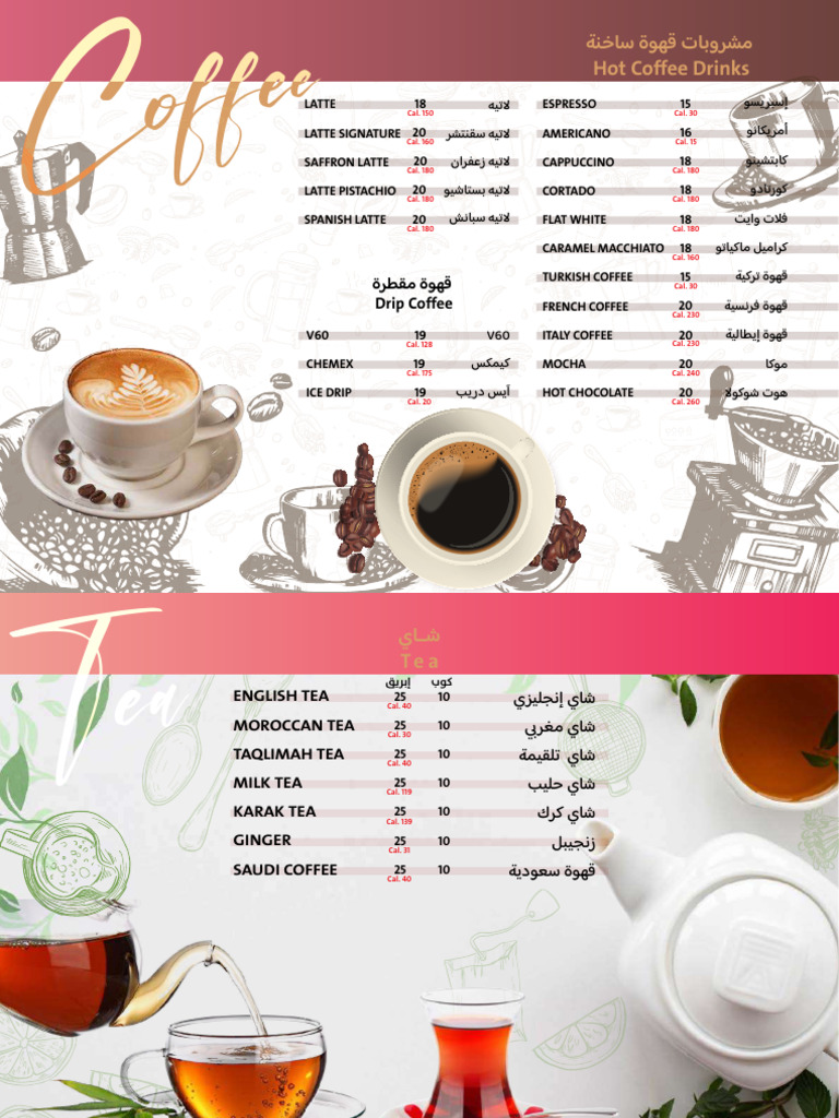 Menu CafE | PDF