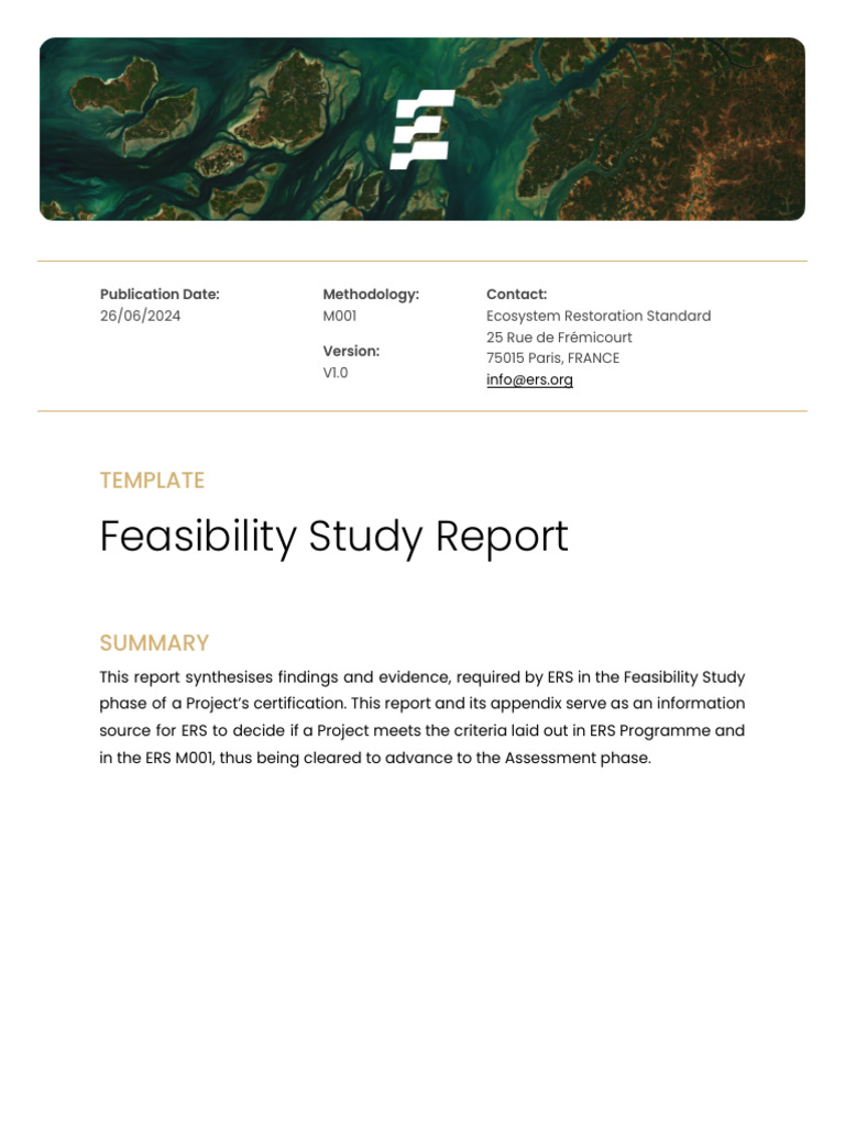 ERS Feasibility Study Report | PDF