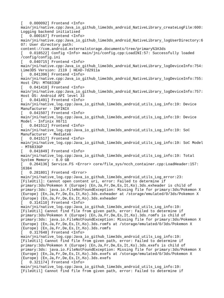 Lime3ds Log | PDF | Computing Platforms | Computer Science