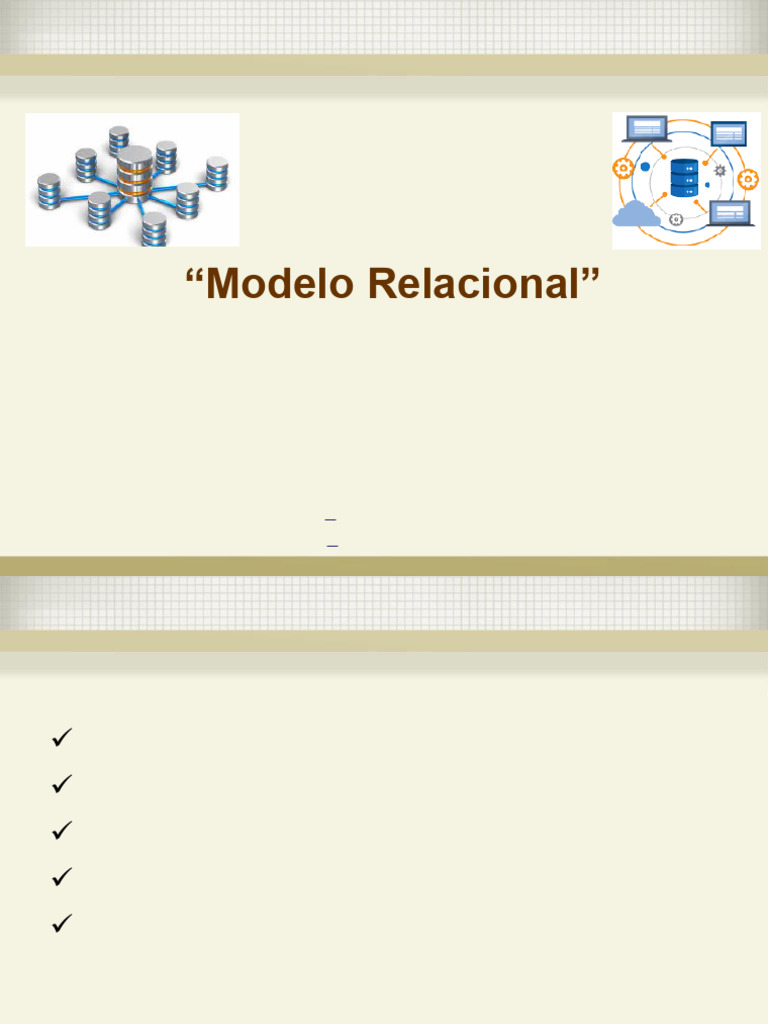 Modelo Relacional en Bases de Datos | PDF | Base de datos relacional ...