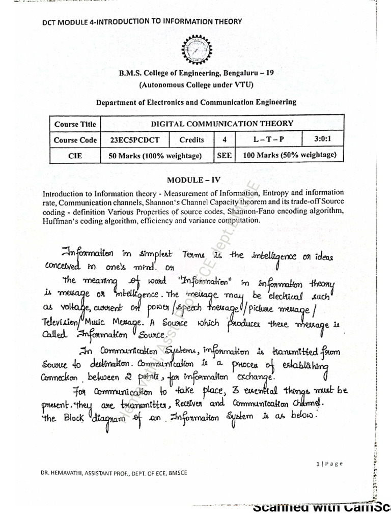 DCT Module 4 Study Material PDF