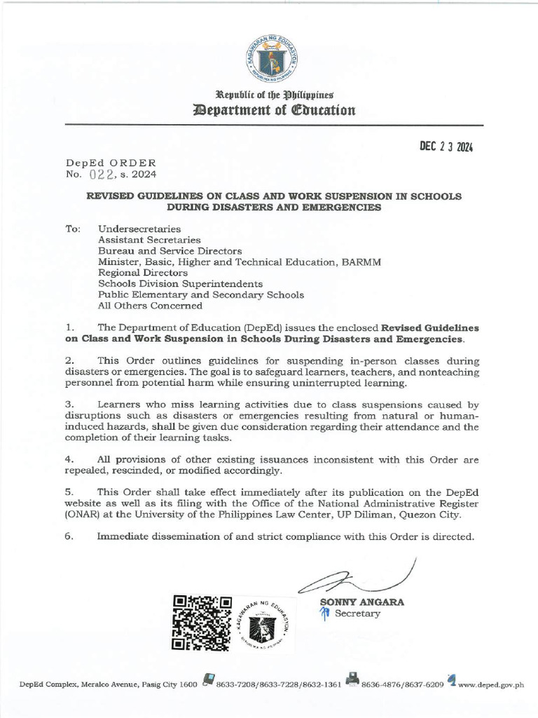 DepEd-Order 022 Series2024 | PDF