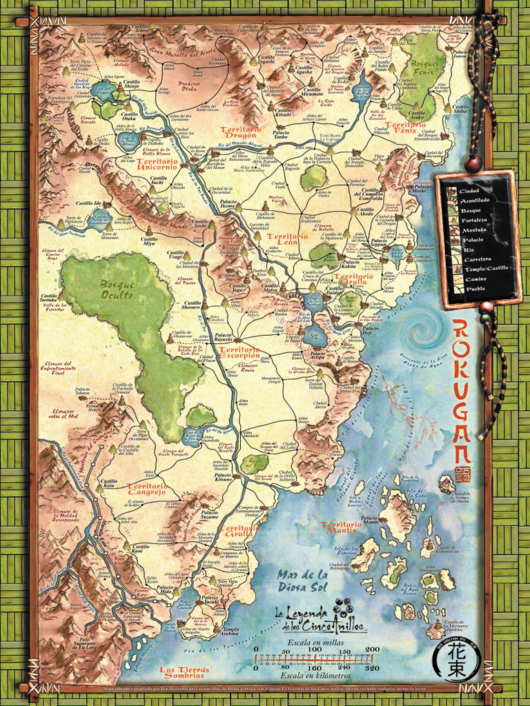 Mapa Rokugan A3 - Benhanatabarpg | PDF