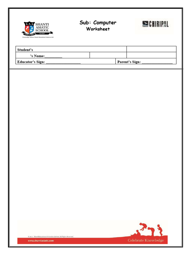 Class 8: Working with Tables Worksheet | PDF | Table (Database) | Databases